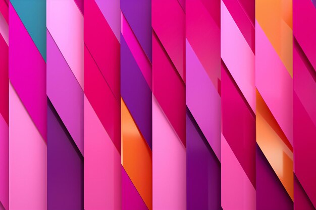 Photo abstract geometric background with purple and orange color stripes