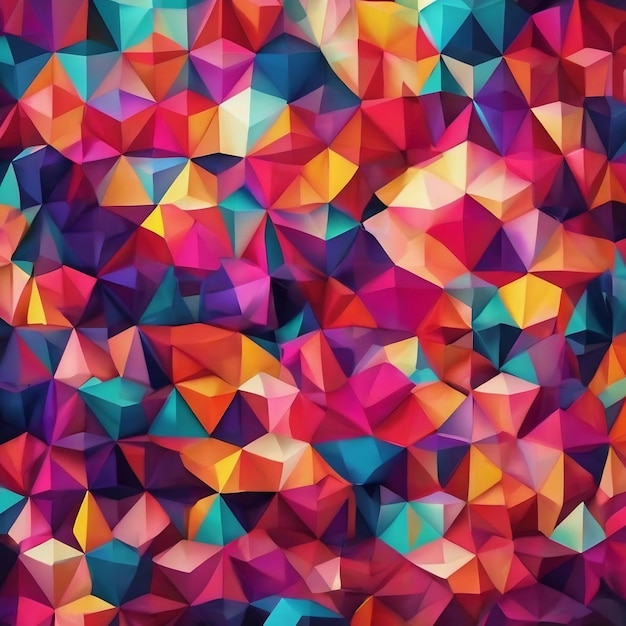 Абстрактные геометрические фоны полноцветные многоугольные фоновые иллюстрации