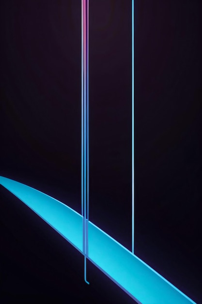 Photo abstract geometric blue neon background wallpaper