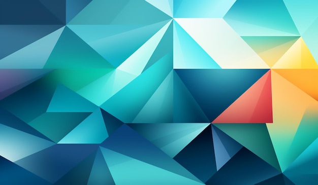 Abstract geometric colorful background AI generated