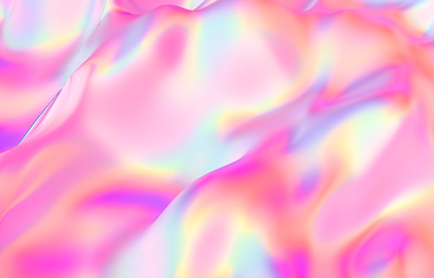 Liquido di struttura iridescente del fondo di cristallo geometrico astratto Foto Premium