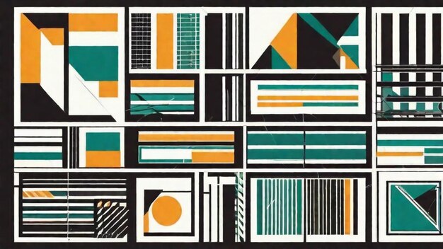 Abstract Geometric Fieldwork Illustration