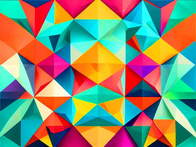 Photo abstract geometric geometric shapes only use color tetradic schemes free image