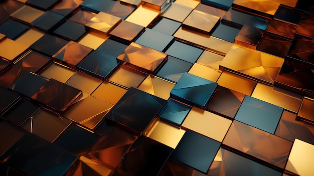 abstract geometric gold background
