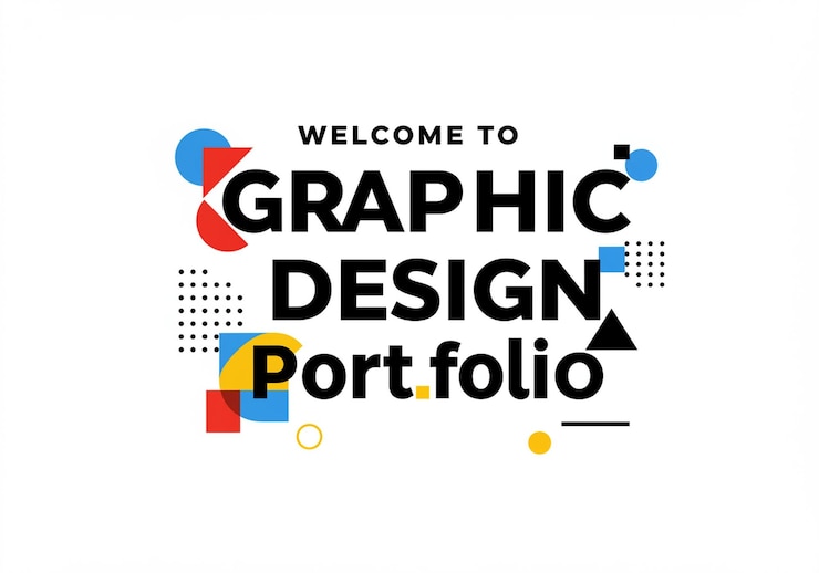 Photo abstract geometric graphic design portfolio typography vector design