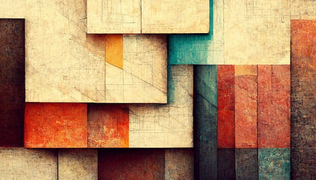 abstract geometric lines texture blocks