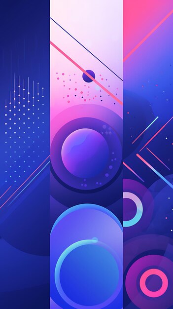 Abstract geometric mobile wallpaper background