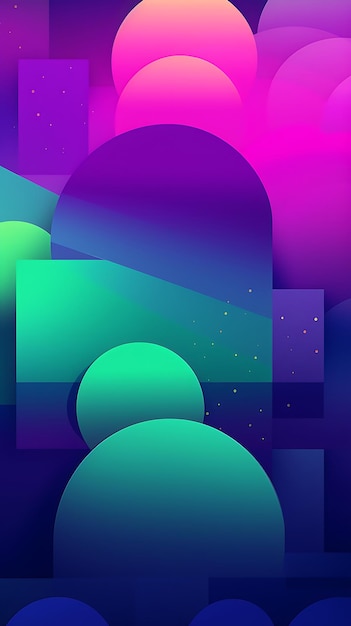 Abstract geometric mobile wallpaper background