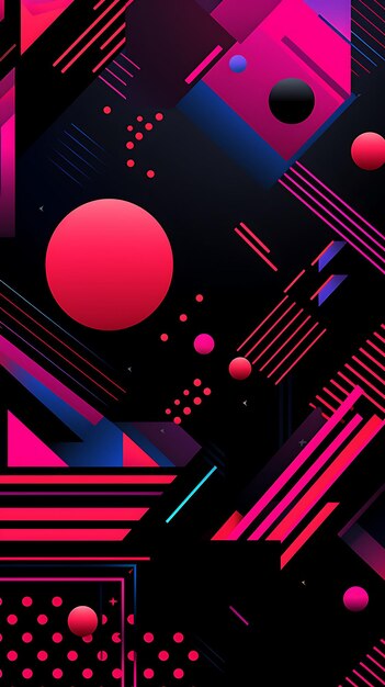 Abstract geometric mobile wallpaper background