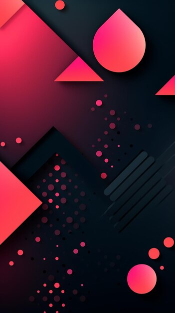 Abstract geometric mobile wallpaper background