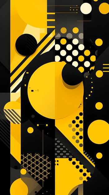 Photo abstract geometric mobile wallpaper background