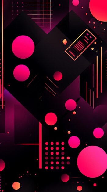 Abstract geometric mobile wallpaper background