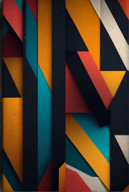 Abstract geometric mobile wallpaper