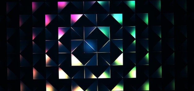 Abstract geometric neon background