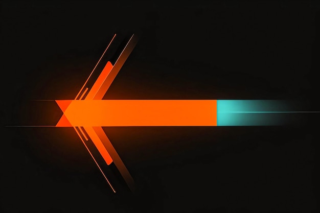 Abstract geometric orange neon background wallpaper