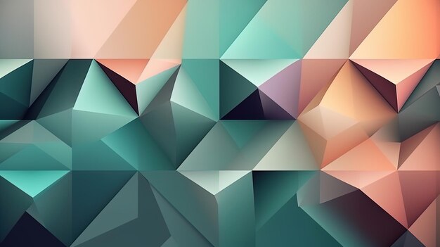 Abstract geometric paper cut 3D texture banner pastel background