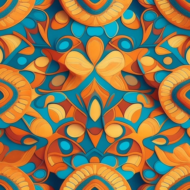 Abstract geometric pattern artwork