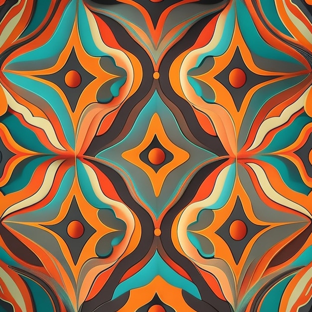 Abstract geometric pattern artwork