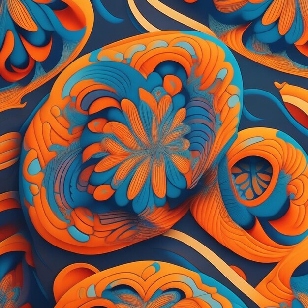 Abstract geometric pattern artwork