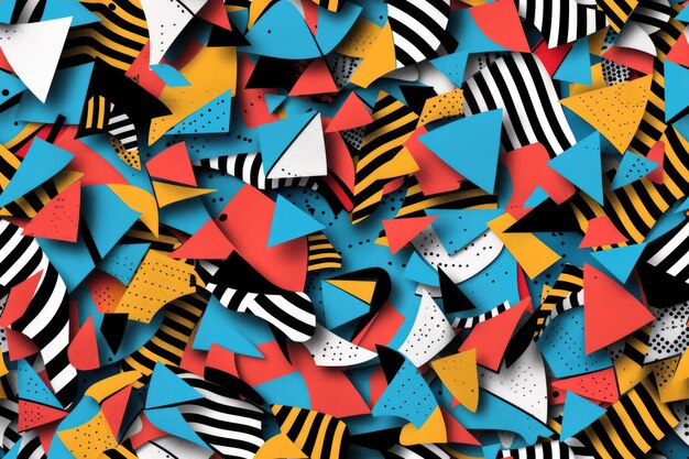 Photo abstract geometric pattern background
