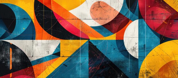 Abstract geometric patterns for design projects and colorful artworks