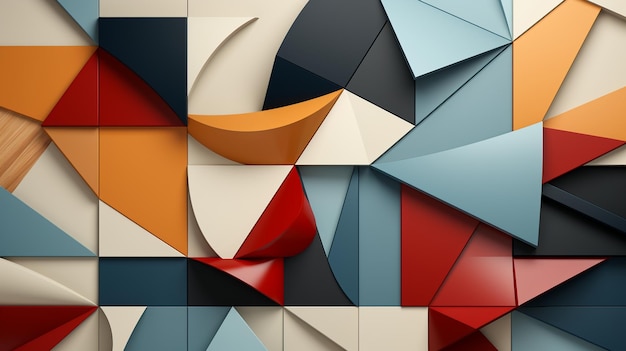 Photo abstract geometric patterns