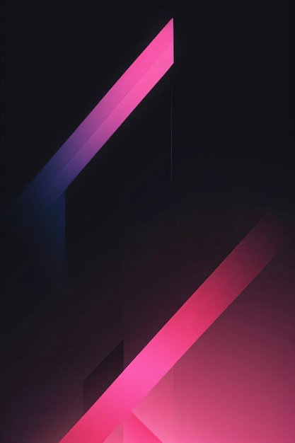 Photo abstract geometric pink neon background wallpaper