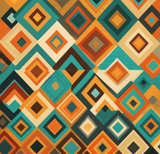 Abstract geometric seamless pattern