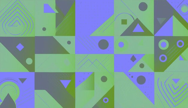 Photo abstract geometric shapes background