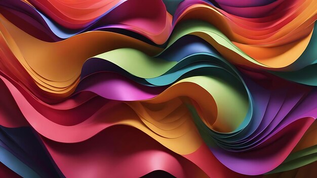 Abstract geometric twisted folds background
