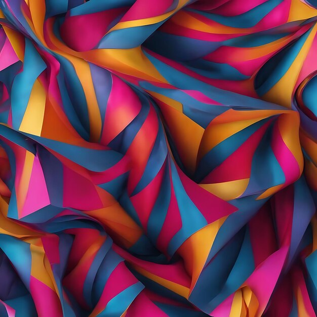 Abstract geometric twisted folds background