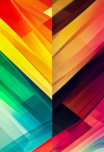 Abstract geometric wallpaper vibrant colors smooth colorful\
abstract background