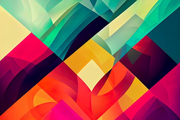 Photo abstract geometric wallpaper vibrant colors smooth colorful abstract background