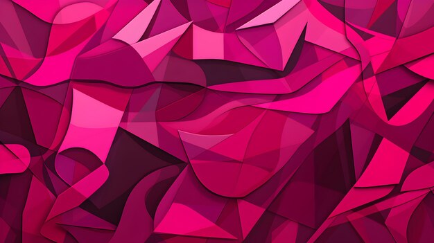 Abstract and Geometrical Texture in Hot Pink Colors Futuristic Background