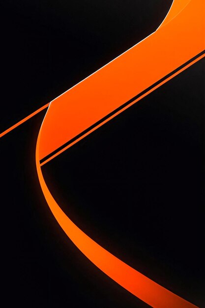 Foto abstract geometrisch oranje neonbehang als achtergrond