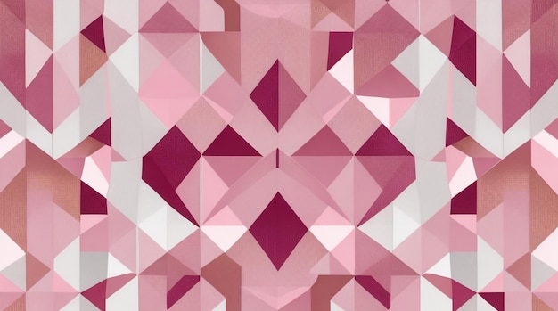 Abstract geometrisch patroon in roze tinten