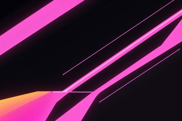 Abstract geometrisch roze neonbehang als achtergrond