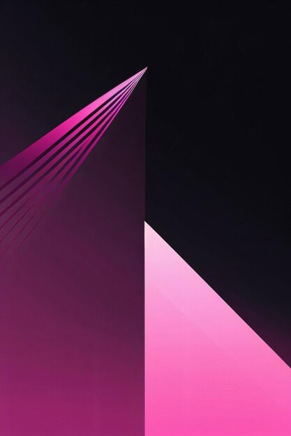 Abstract geometrisch roze neonbehang als achtergrond