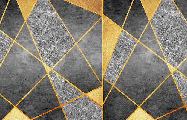 Abstract geometry, wallpaper, golden. Wallpaper. Texture background. The fashion of modern art wall.