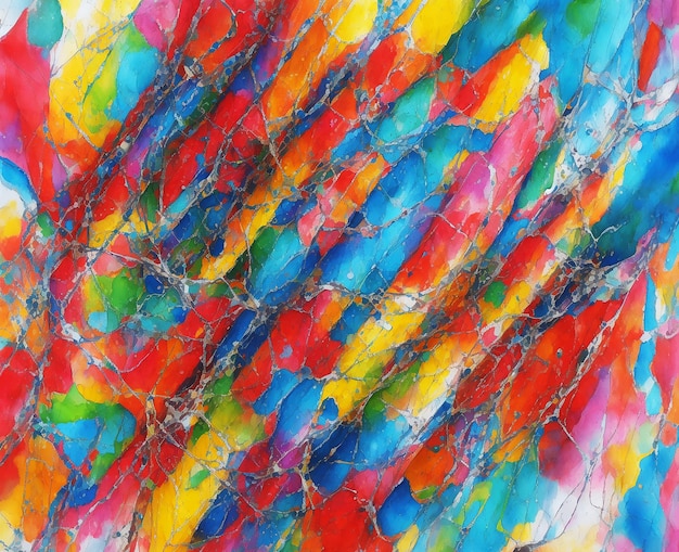 abstract gerecycled metaal kleurrijke geometrische wonder achtergrondverf op papier HD aquarel afbeelding