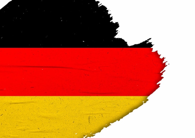 Abstract Germany flag with ink brush stroke effect