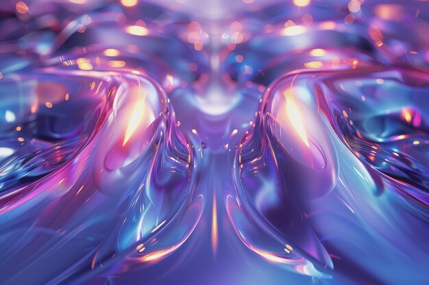 Foto sfondo di vetro astratto natura amorfa sfondo viola chiaro mescolato con blu