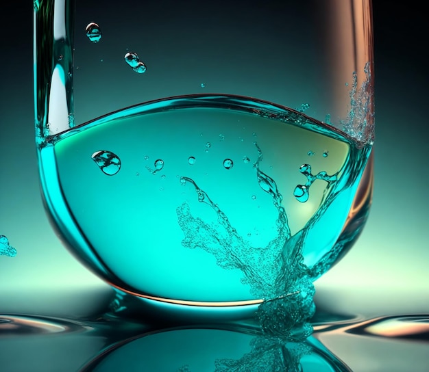 抽象的なガラスと液体の背景