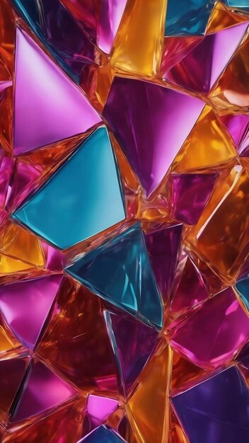 Abstract glass material shape background