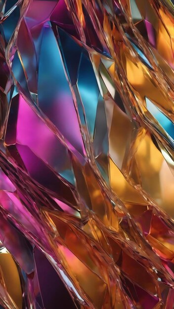 Abstract glass material shape background