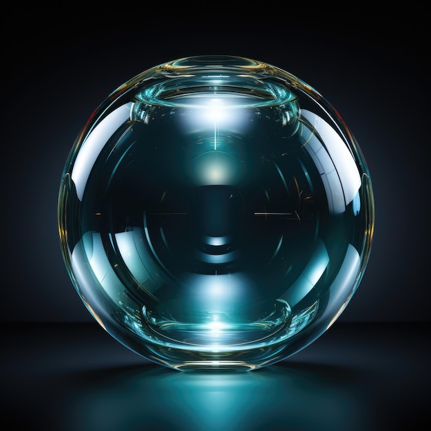 A abstract glass sphere