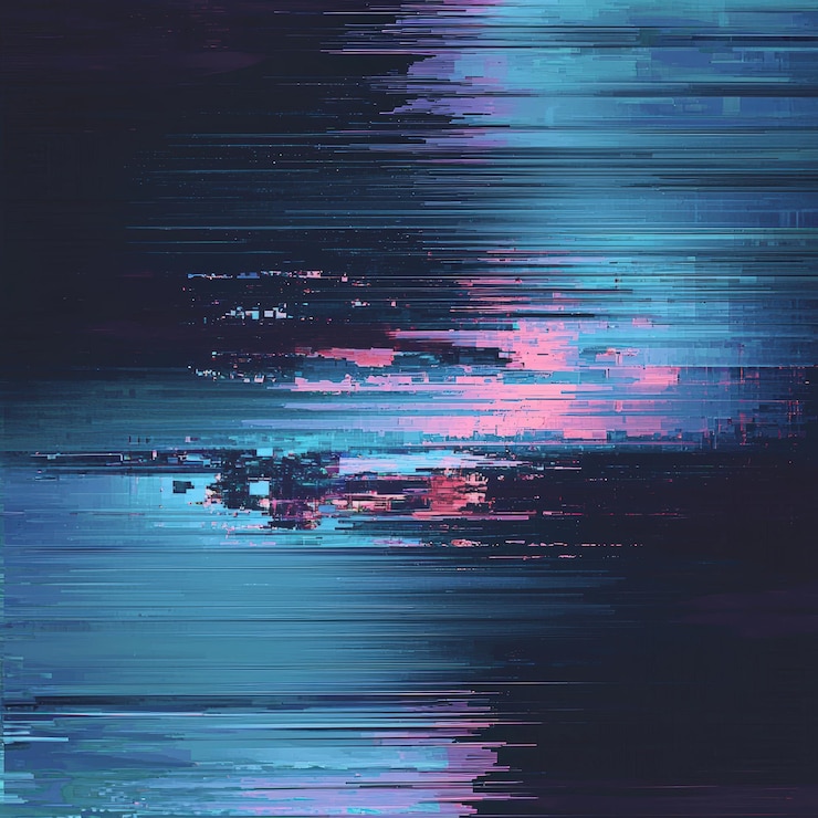Photo abstract glitch art