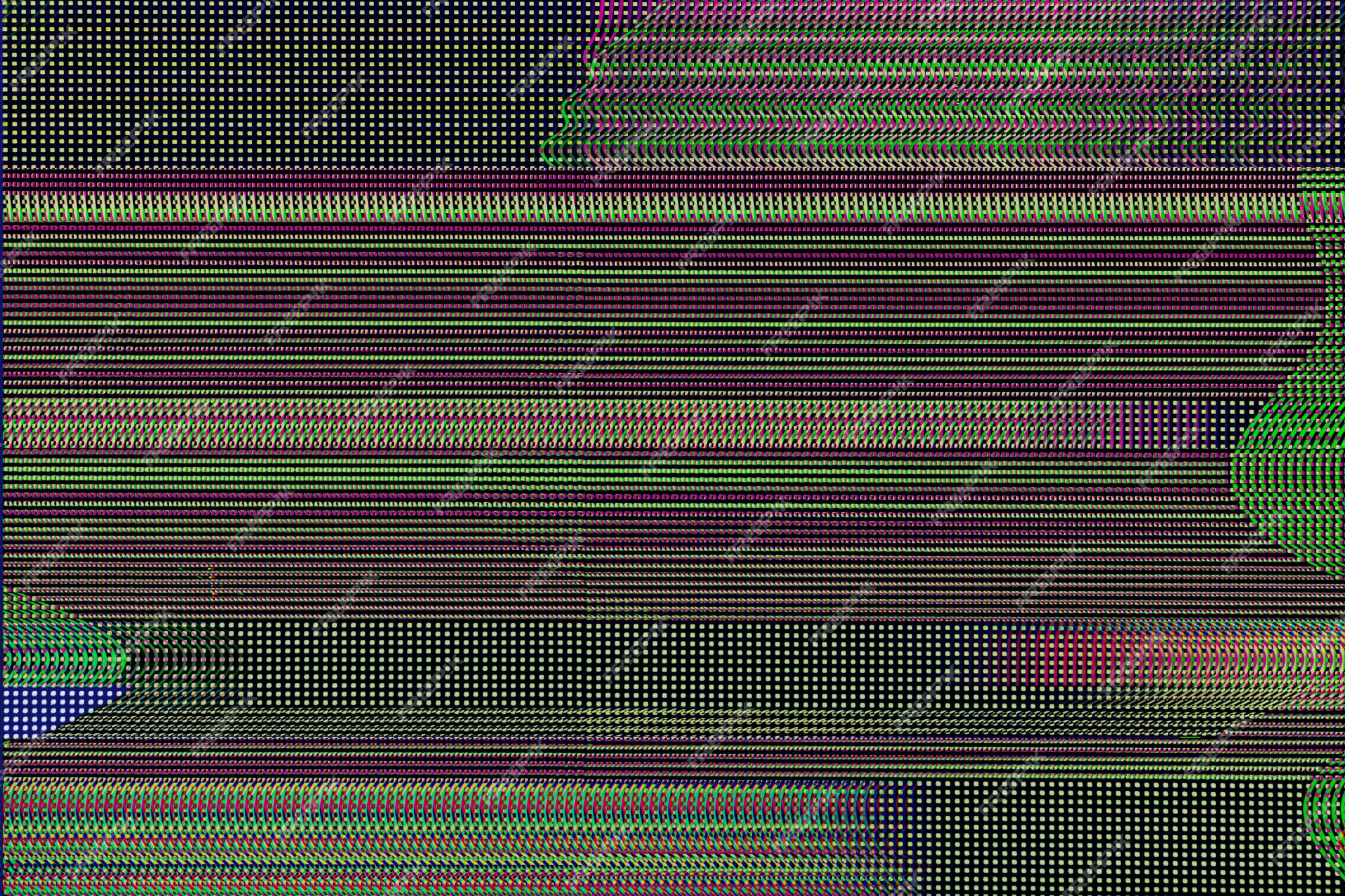 Abstracted Error Fields Glitch Art Unique Stock Illustration 2317755753