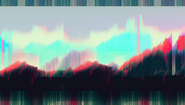 Abstract glitch background