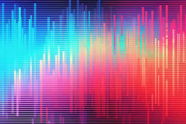 абстрактный глюк горизонтальные линии фон